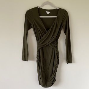 Kookai wrap bodycon dress